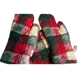 holiday mitts & pot holder